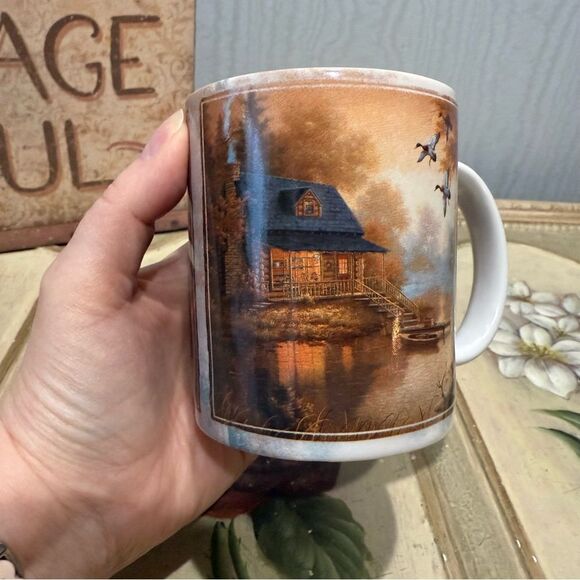 Cape Shore Judy Gibson Lake Cabin Ducks in Flight Mug - Picture 9 of 12